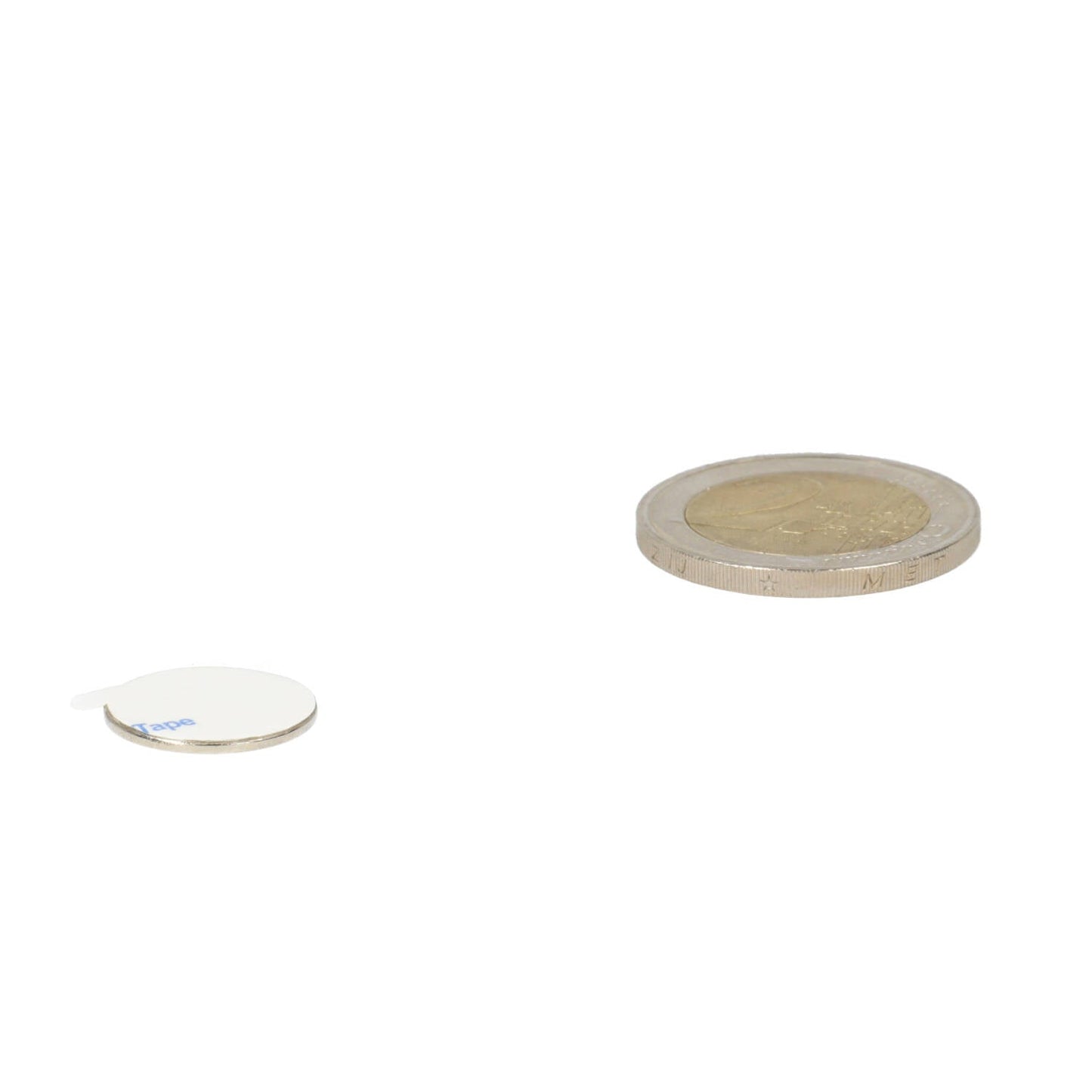 Neodymium Schijfmagneet Ø15 x 1,5 mm N45 NiCuNi zelfklevend - Magnetenspecialist Import & Export B.V.