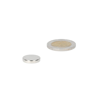 Neodymium Schijfmagneet Ø15 x 3 mm N48 NiCuNi - Magnetenspecialist Import & Export B.V.
