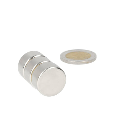 Neodymium Schijfmagneet Ø20 x 10 mm N48 NiCuNi - Magnetenspecialist Import & Export B.V.