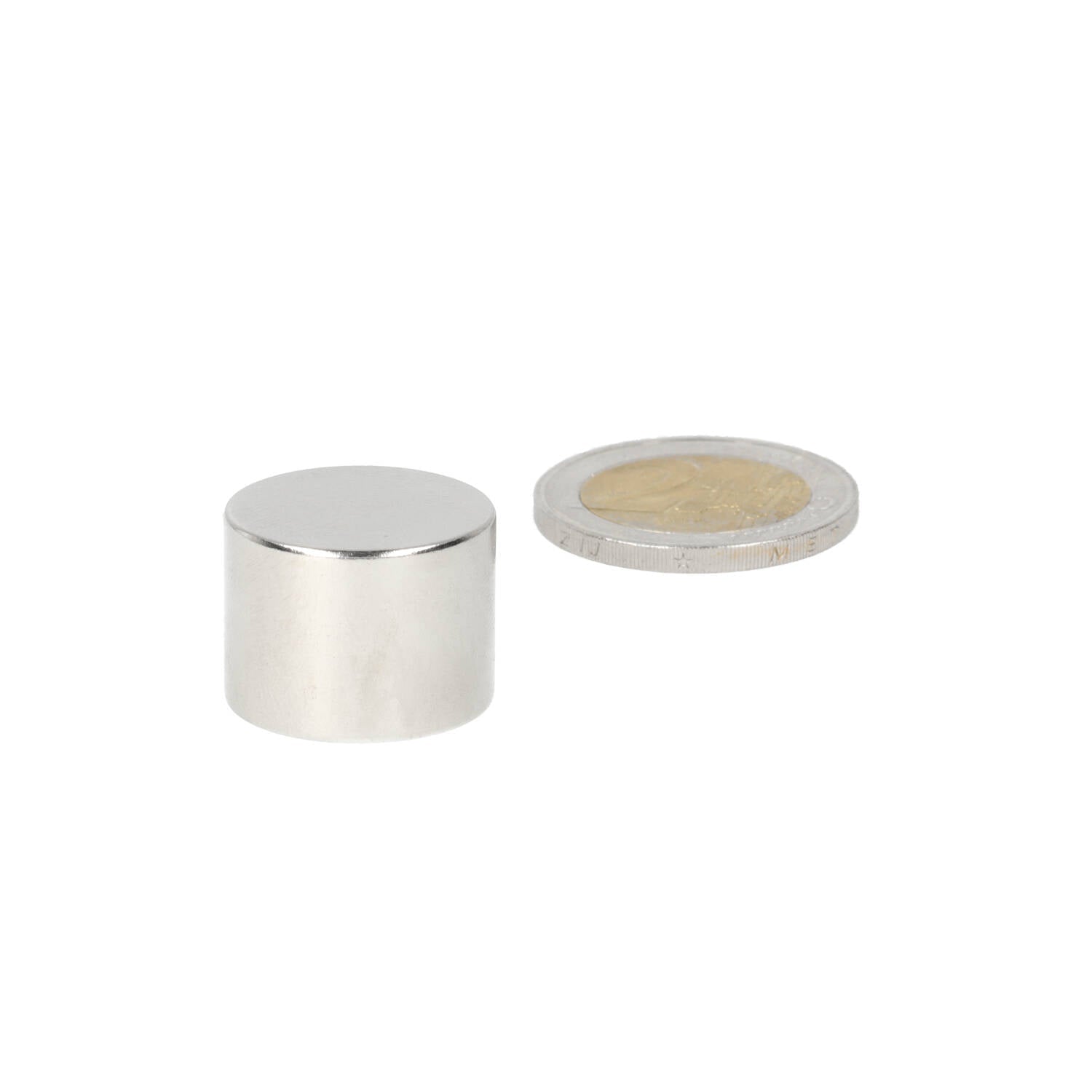 Neodymium Schijfmagneet Ø20 x 15 mm N48 NiCuNi - Magnetenspecialist Import & Export B.V.