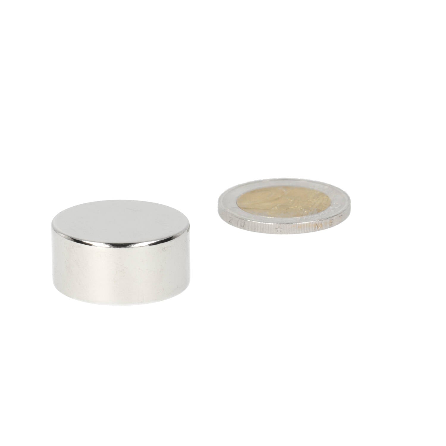 Neodymium Schijfmagneet Ø25 x 12 mm N48 NiCuNi - Magnetenspecialist Import & Export B.V.