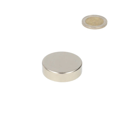 Neodymium Schijfmagneet Ø35 x 10 mm N48 NiCuNi - Magnetenspecialist Import & Export B.V.