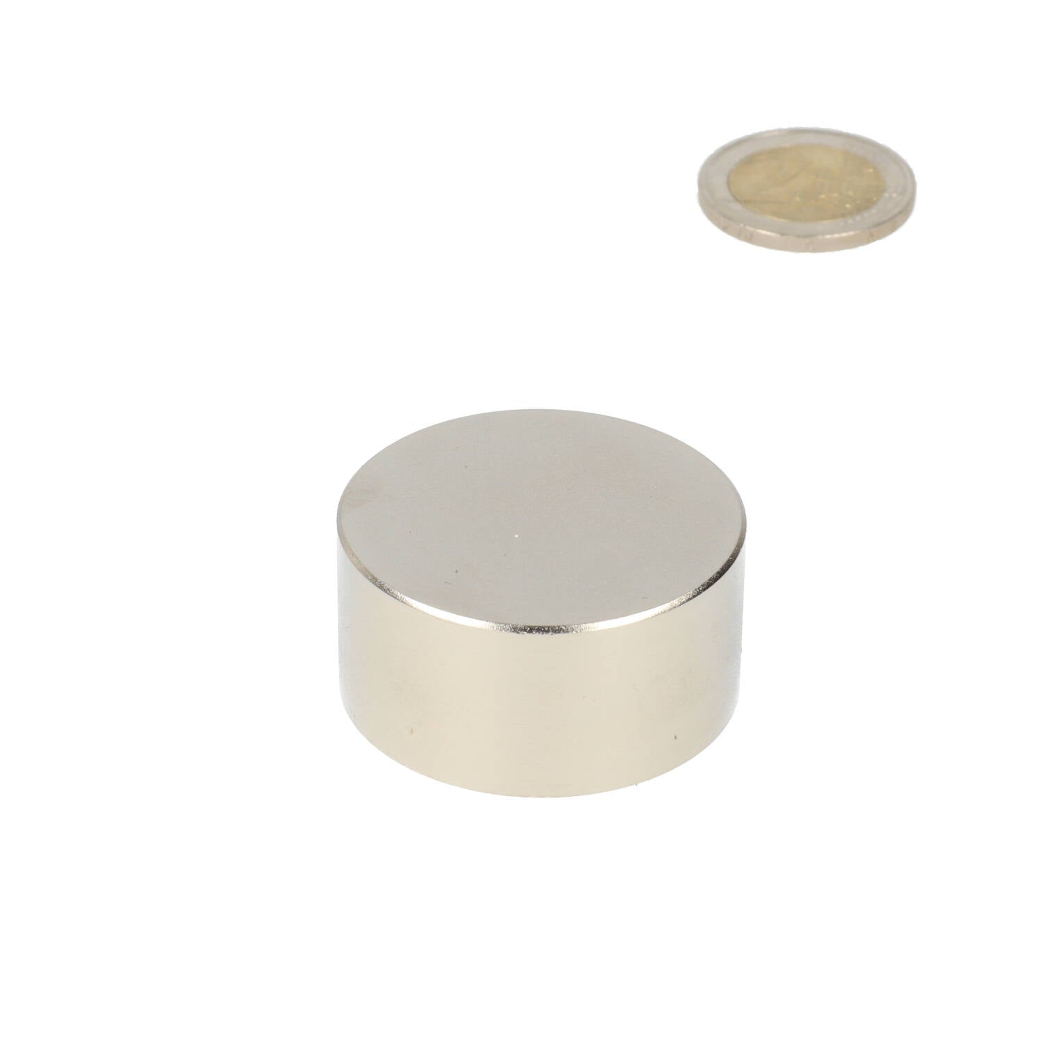 Neodymium Schijfmagneet Ø40 x 20 mm N48 NiCuNi - Magnetenspecialist Import & Export B.V.