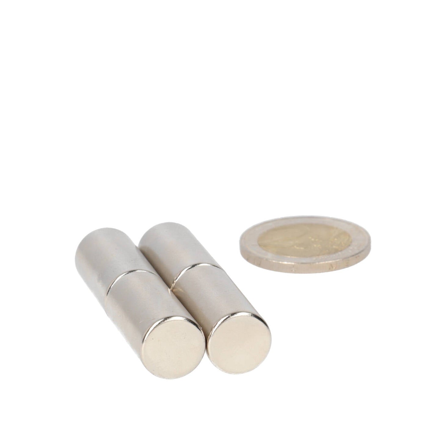 Neodymium Staafmagneet Ø12 x 25 mm N45 NiCuNi - Magnetenspecialist Import & Export B.V.