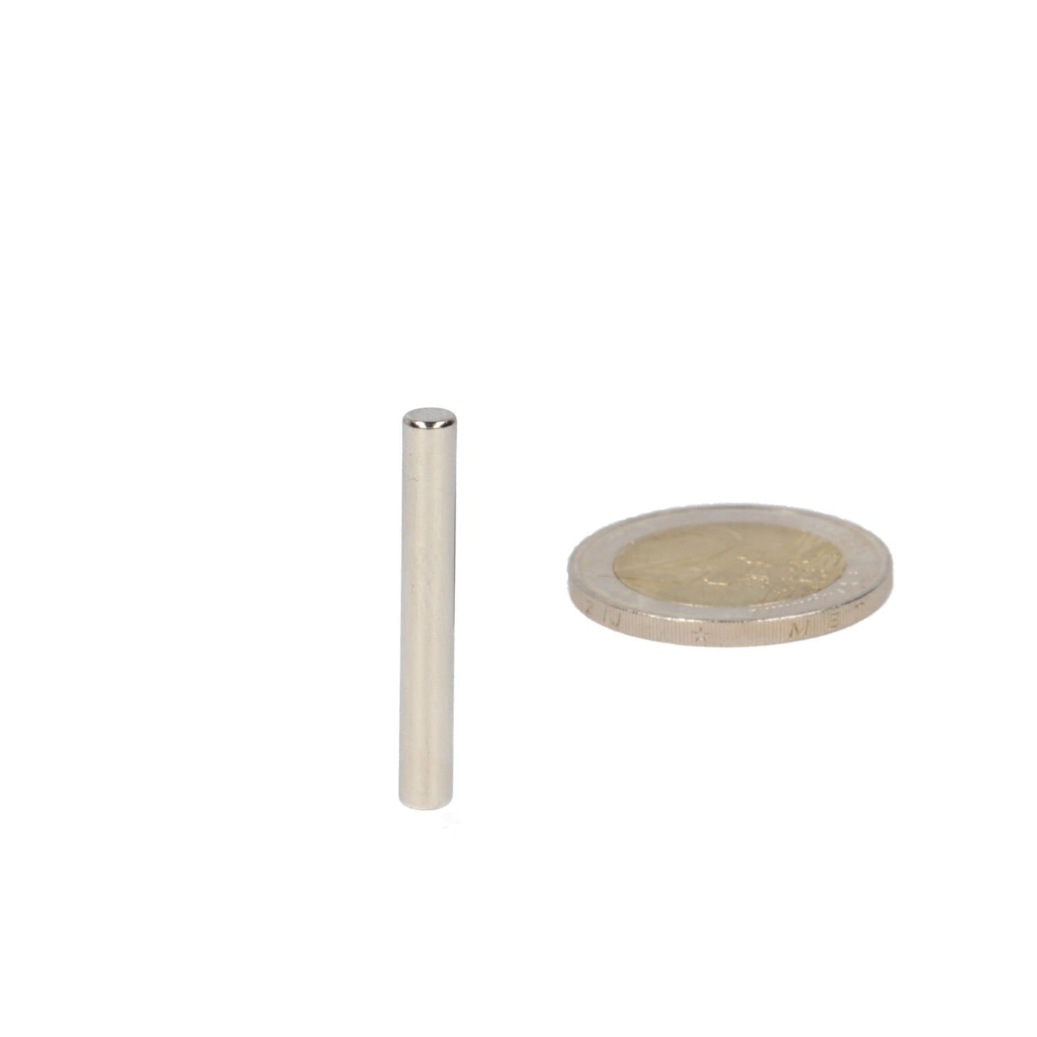 Neodymium Staafmagneet Ø4 x 30 mm N48 NiCuNi - Magnetenspecialist Import & Export B.V.