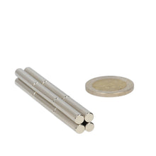 Neodymium Staafmagneet Ø5 x 30 mm N48 NiCuNi - Magnetenspecialist Import & Export B.V.
