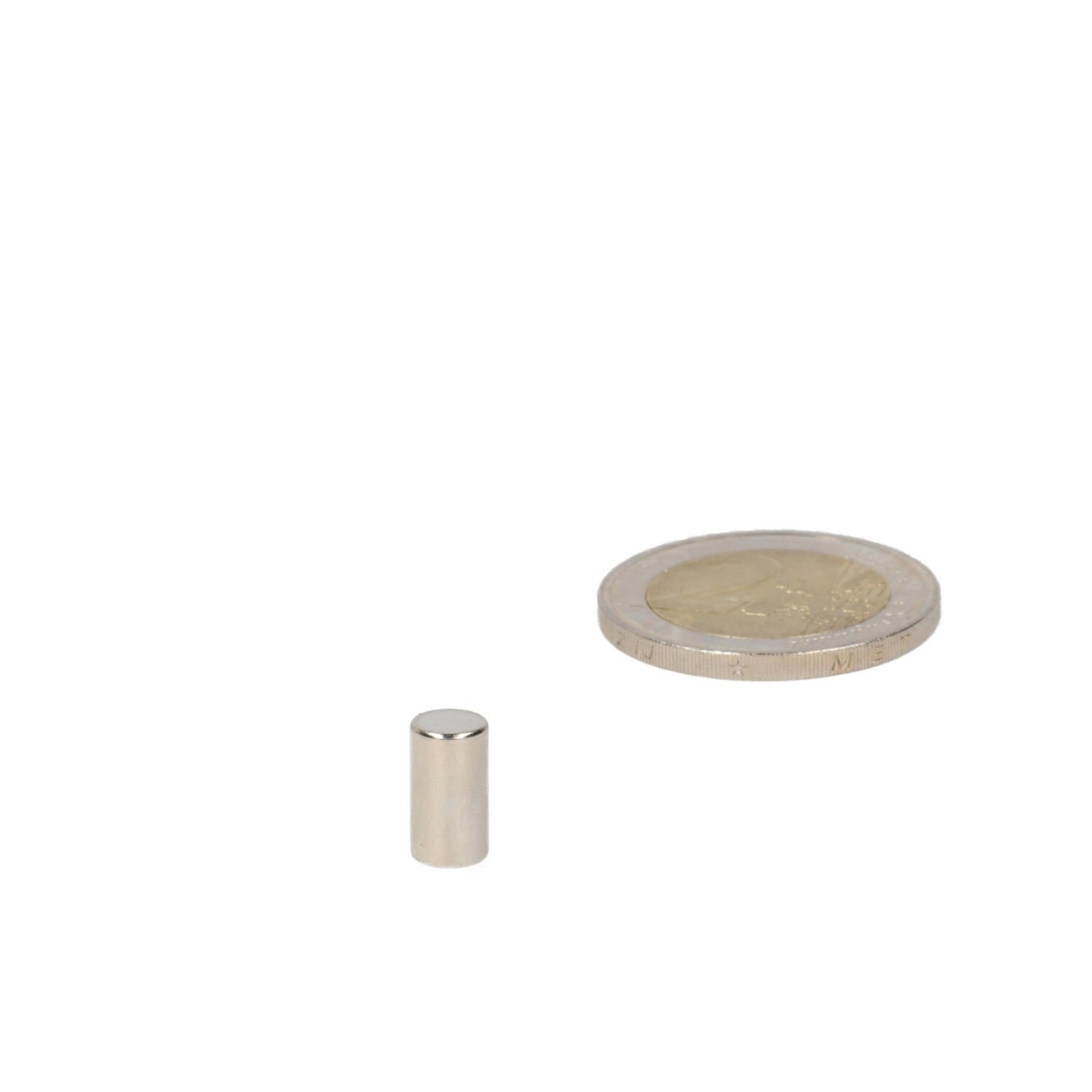 Neodymium Staafmagneet Ø5,5 x 10 mm N48 NiCuNi - Magnetenspecialist Import & Export B.V.