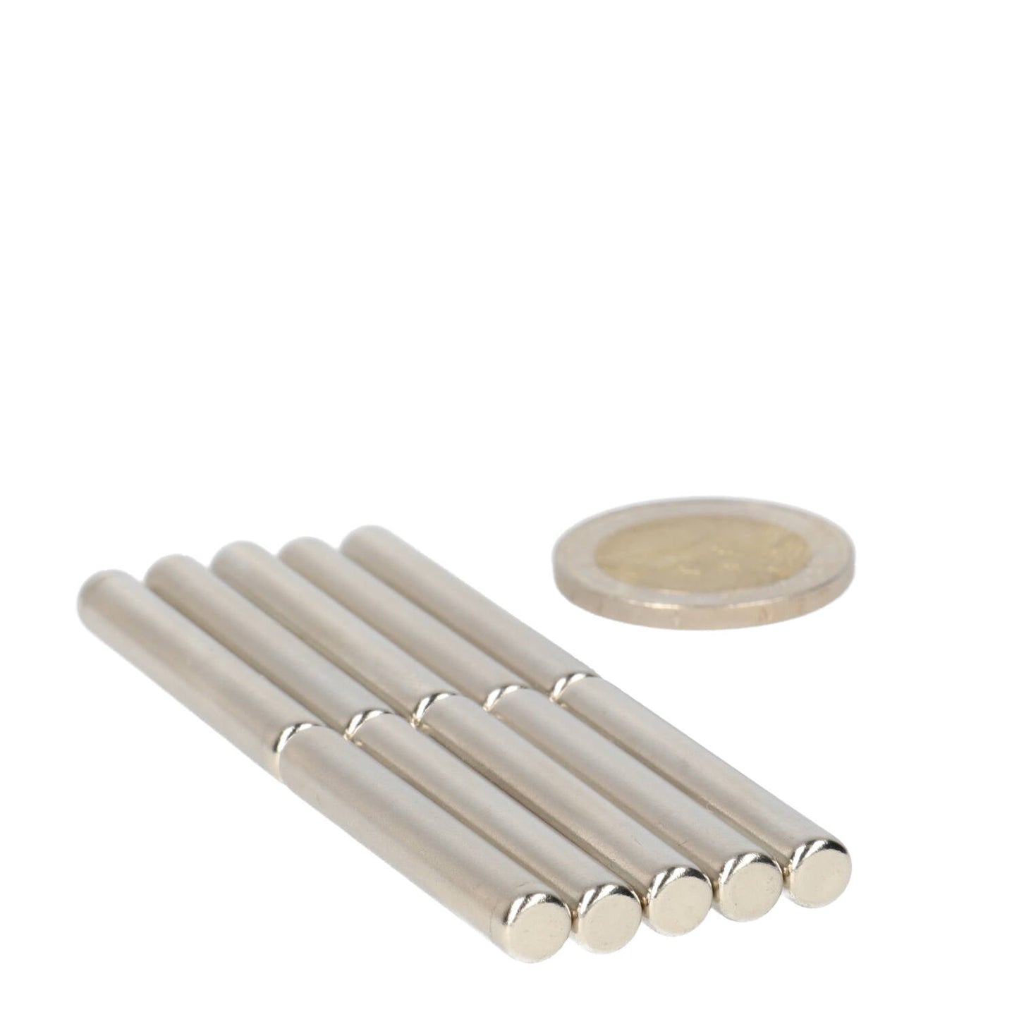 Neodymium Staafmagneet Ø6 x 40 mm N48 NiCuNi - Magnetenspecialist Import & Export B.V.
