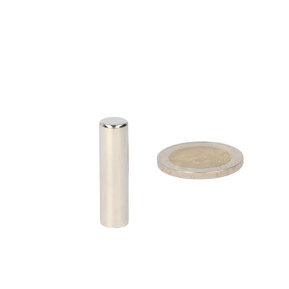 Neodymium Staafmagneet Ø8 x 30 mm N48 NiCuNi - Magnetenspecialist Import & Export B.V.