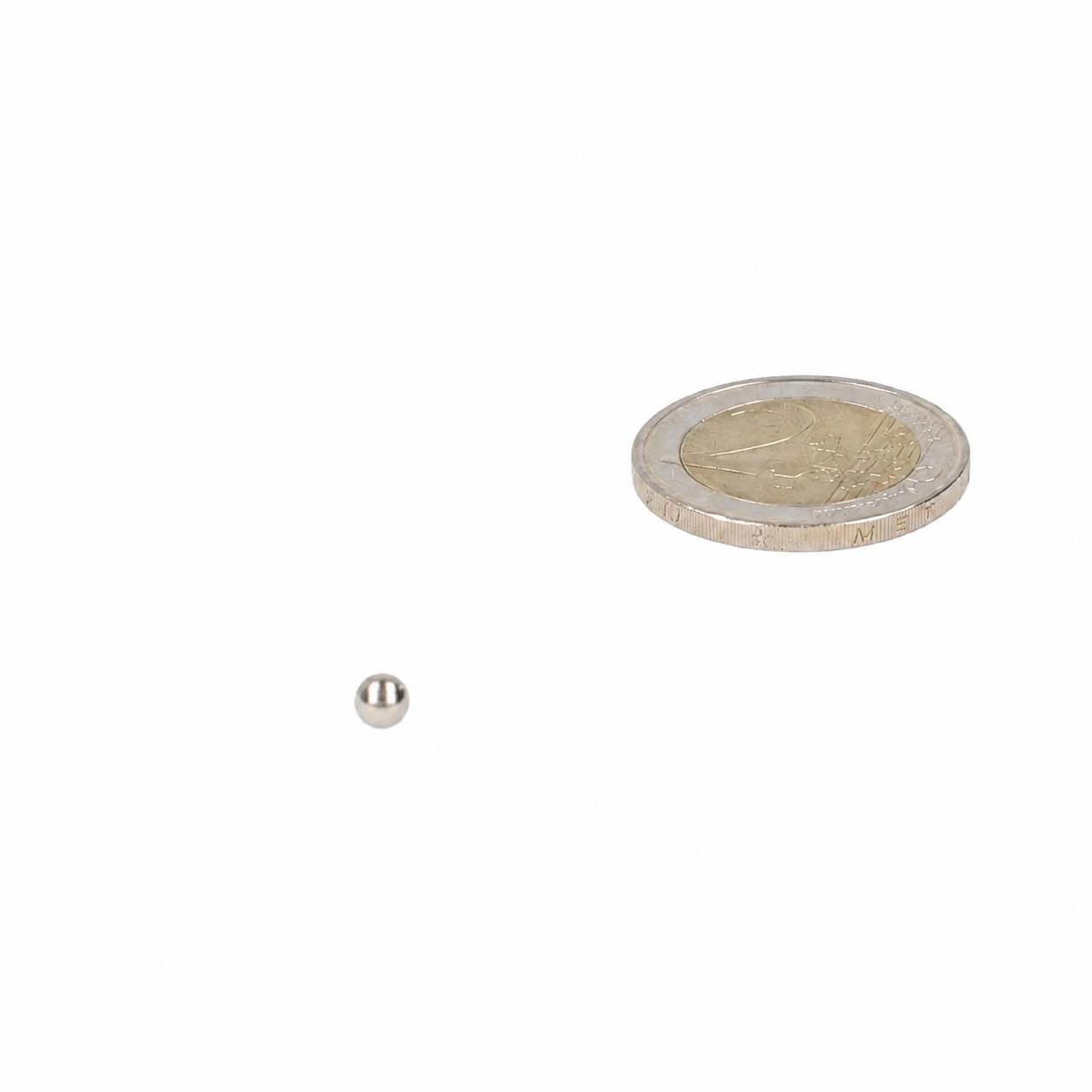 Neodymium Kogelmagneet Ø5 mm N52 zilver coating