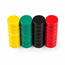 Ensemble de bureau – 40 aimants de couleur pour tableaux blancs et tableaux de planification (Ø16 x 6 mm)