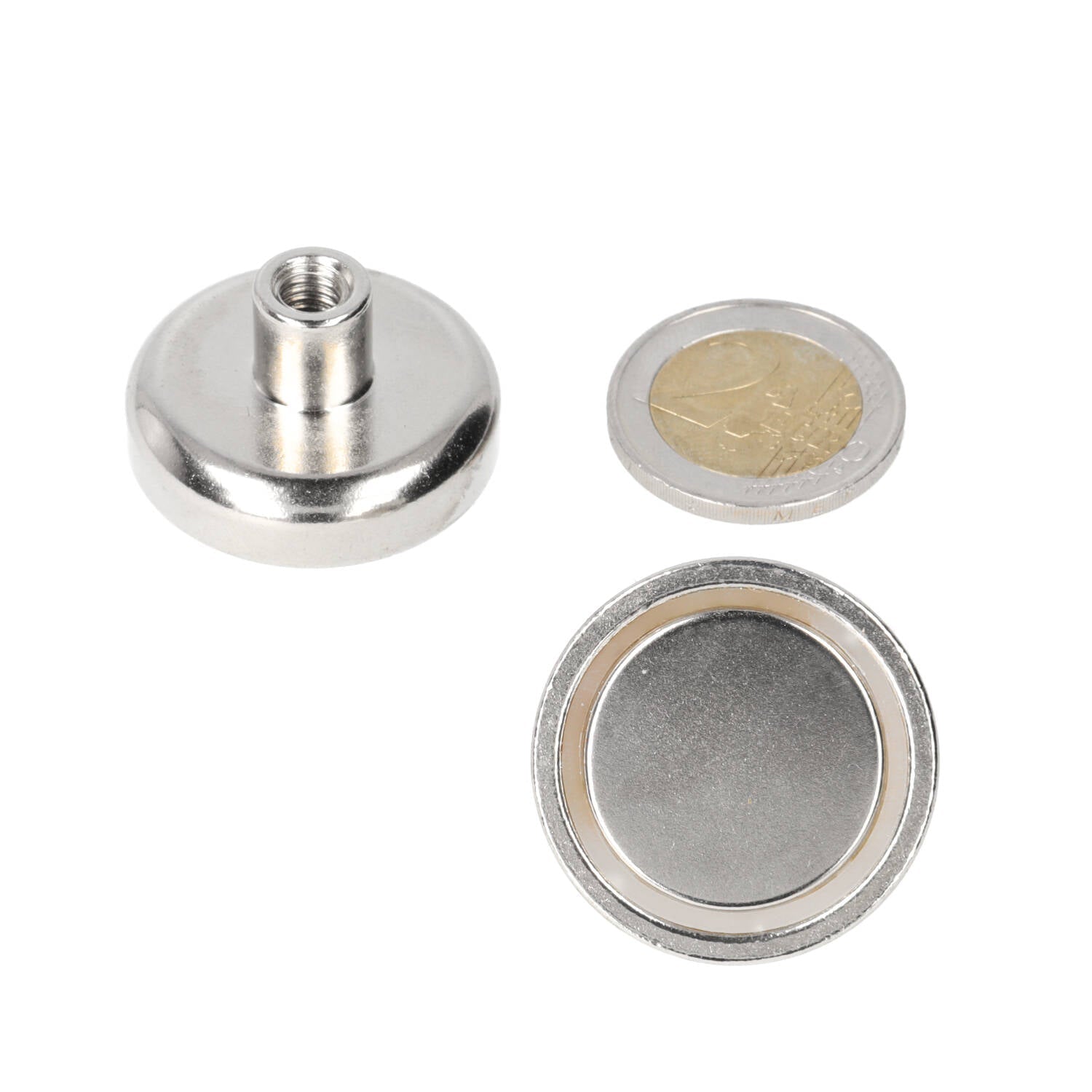 Potmagneet 32 x 8 mm met draadbus M6 - Magnetenspecialist Import & Export B.V.
