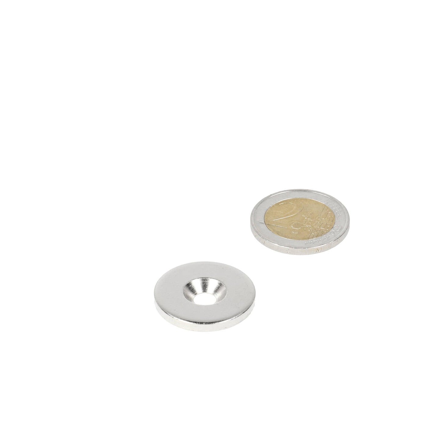 Stalen Ring Ø25 x Ø11 x 3 mm met boor-/verzinkgat (geen magneet) - Magnetenspecialist Import & Export B.V.