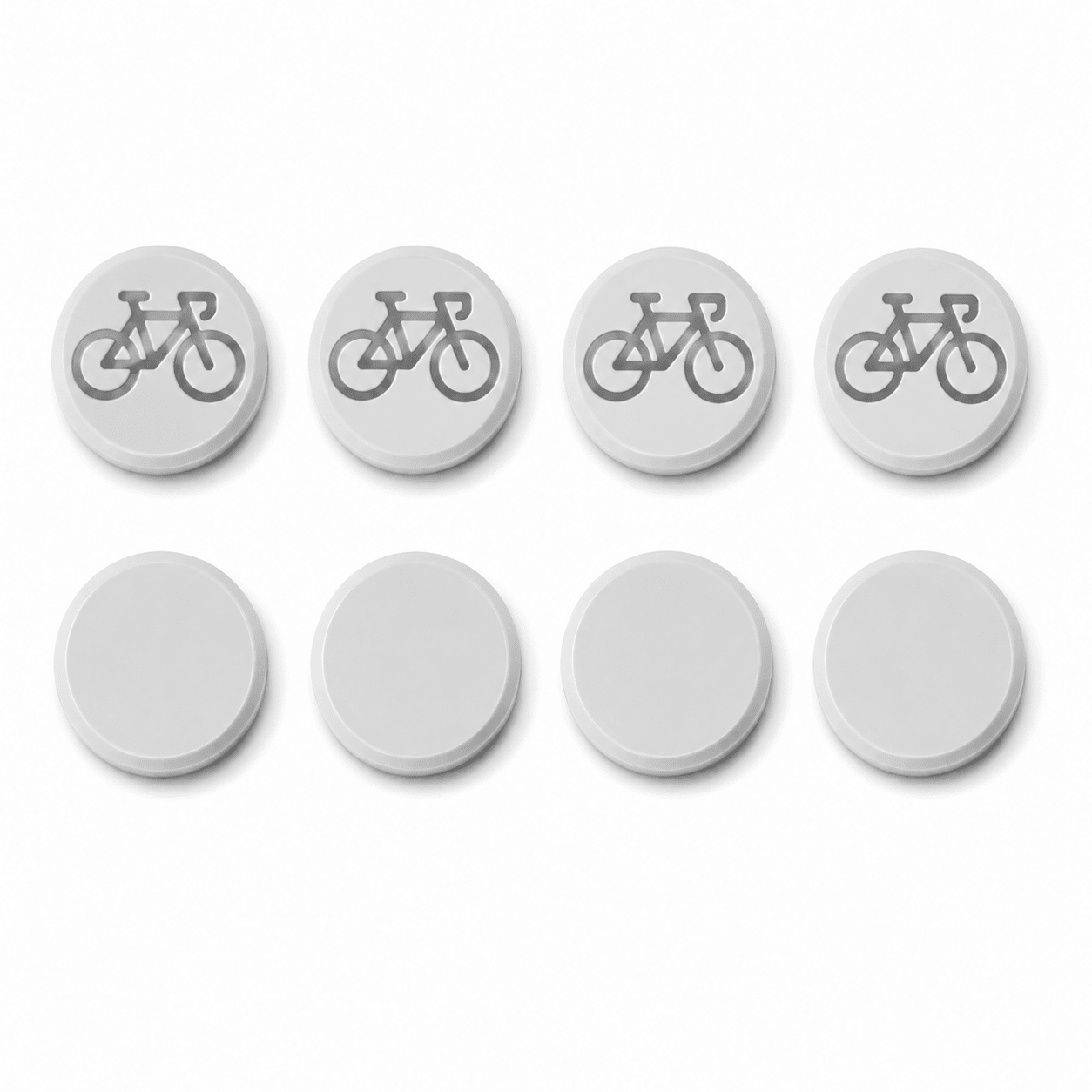 Startnummer Magneten Wielersport – Lichtgrijs – Set van 8 - Magnetenspecialist Import & Export B.V.