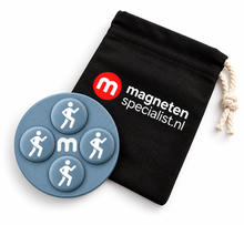 Running Bib Magnets – Steel Gray – Set of 8