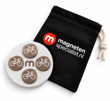 Cycling Race Number Magnets – Brown – Set of 8