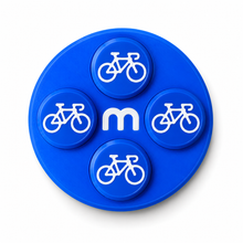 Cycling Race Number Magnets – Dark Blue – Set of 8